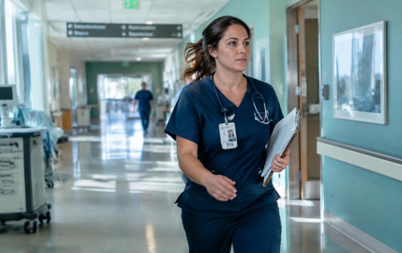 Healthcare professionals in a modern clinical environment